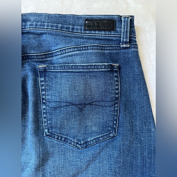 Vintage Polo Ralph Lauren Denim Midi Skirt Blue Button Front Size 12 - Picture 15 of 17